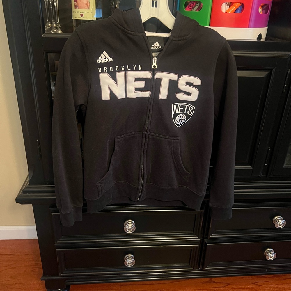 Kids Adidas NETS hoodie sweatshirt
